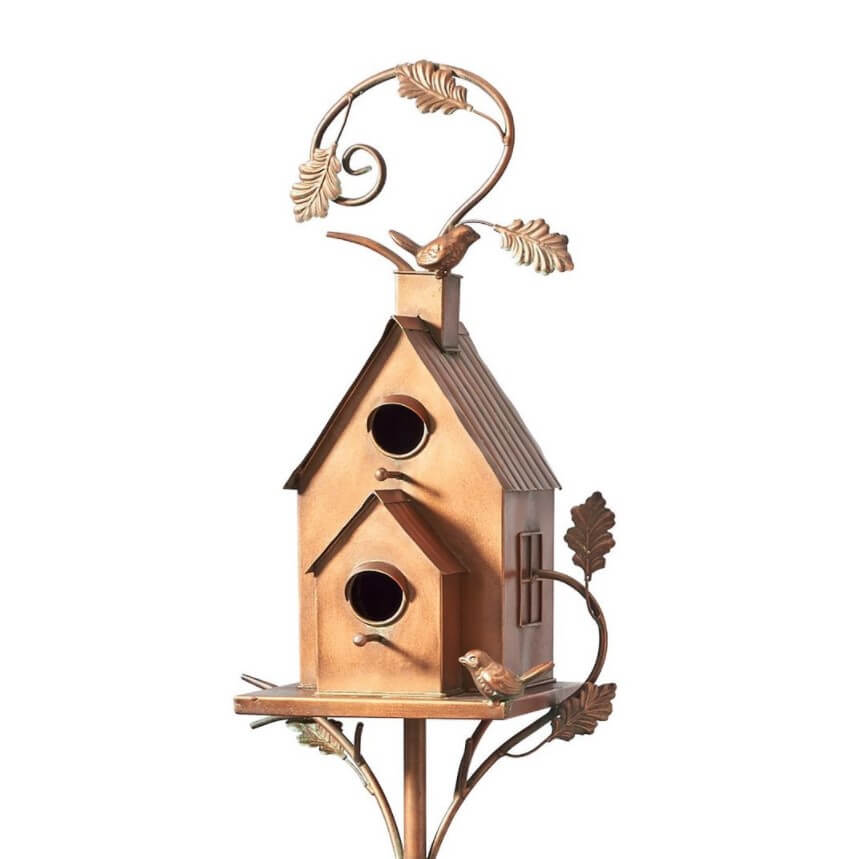 ( garden upgrade)Birdhouse Garden Stakes