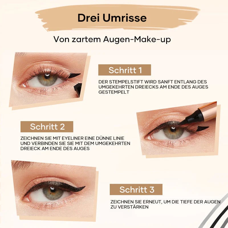Seductive cat eye stamp eyeliner
