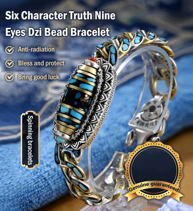 (🎁LAST DAY SALE) Turquoise Nine-Eyed Bead Bracelet