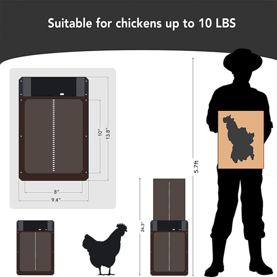 (🎄Hot Sale🎄)-Poultry Farm Automatic Chicken House Door