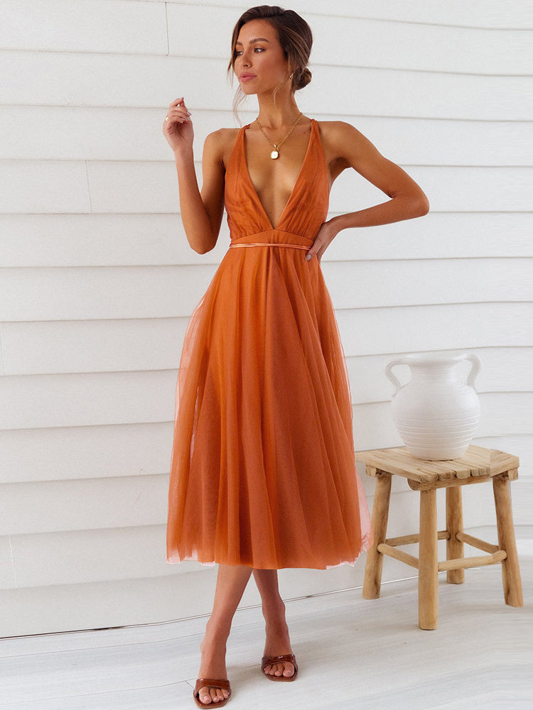 Women's New Summer Sexy Mesh Skirt
