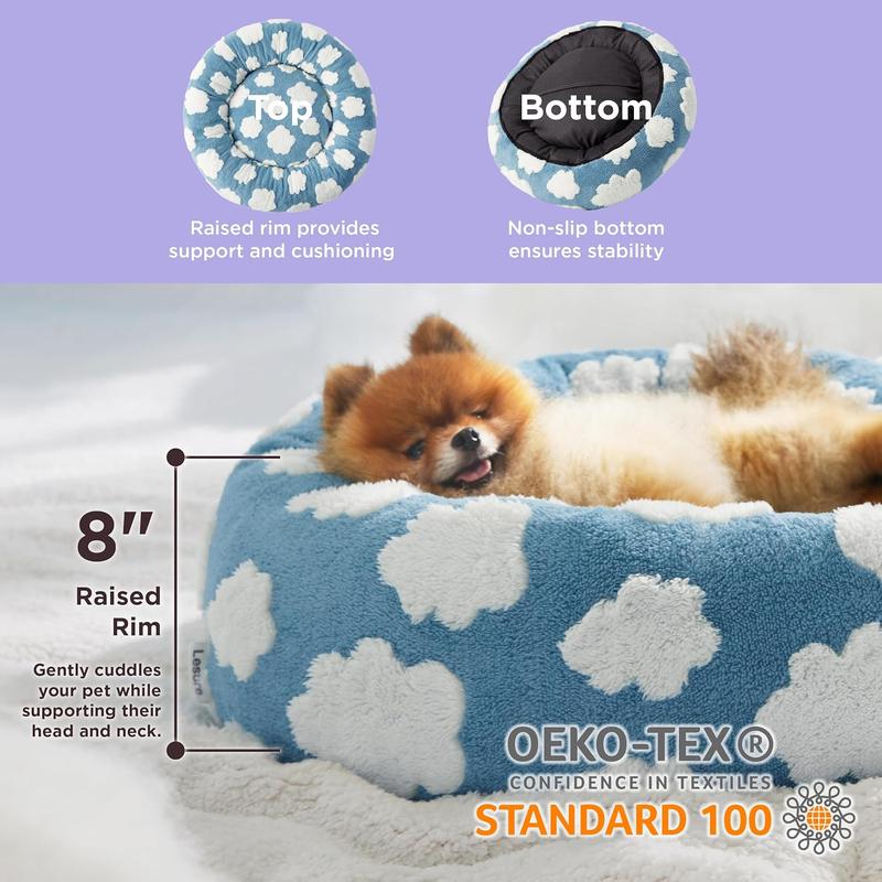 (🔥HOT SALE NOW 49% OFF) - Dog/Cat Bed, Cute Calming Bed for Dog/Cat, Small/Medium/Large Round Pet Bed for Indoor