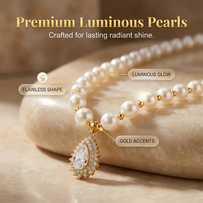 ⏰Women’s Vintage Style Pearl Necklace