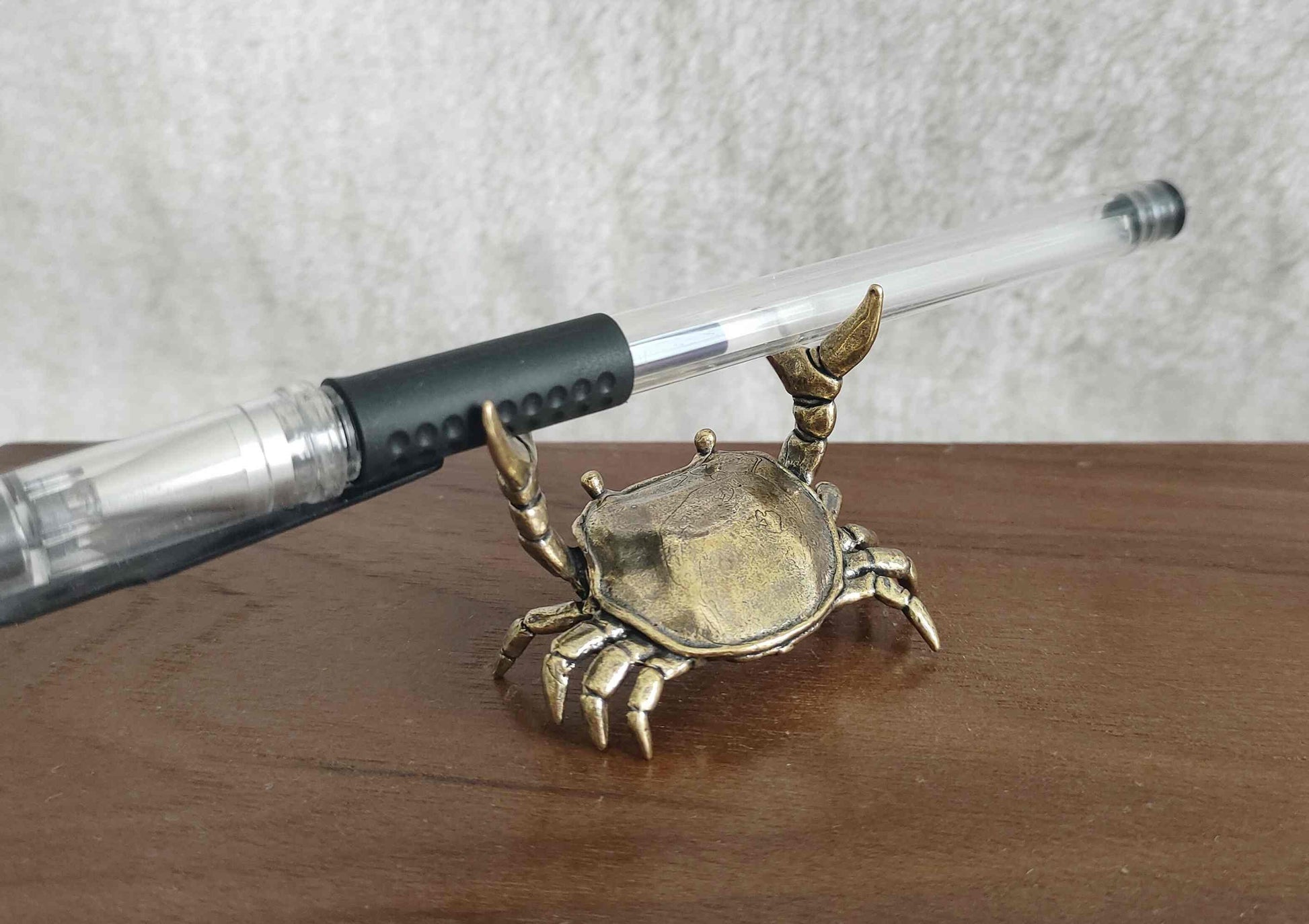 🔥Solid brass hand carved crab, tableware stops, pen stop