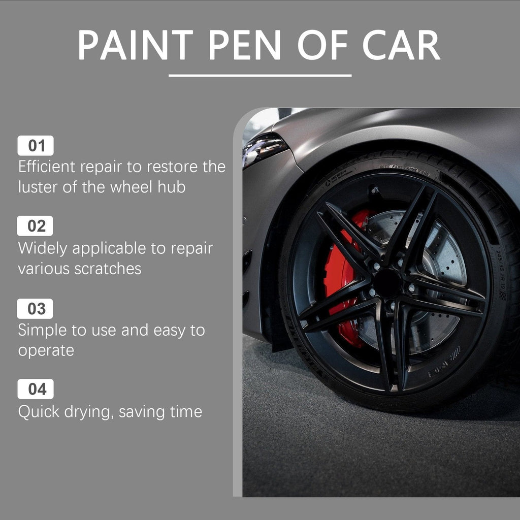 Magic Car Scratch Repair Pen – Fix rim scratches in minutes. Permanent, no‐drip formula. Includes clear coat. ✨🔧
