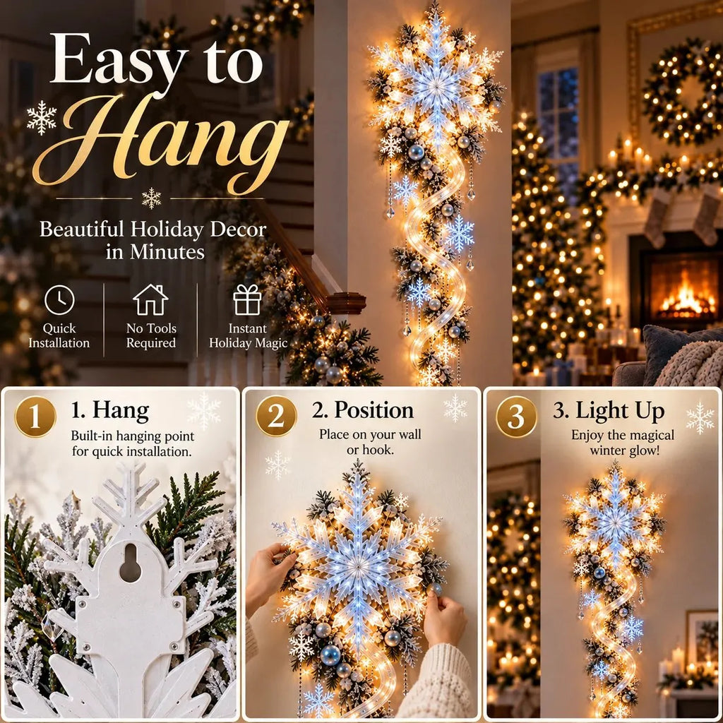 ⭐🔥❄️ Giant Snowflake Blizzard TrailTM- Let the Snowstorm Glow Indoors