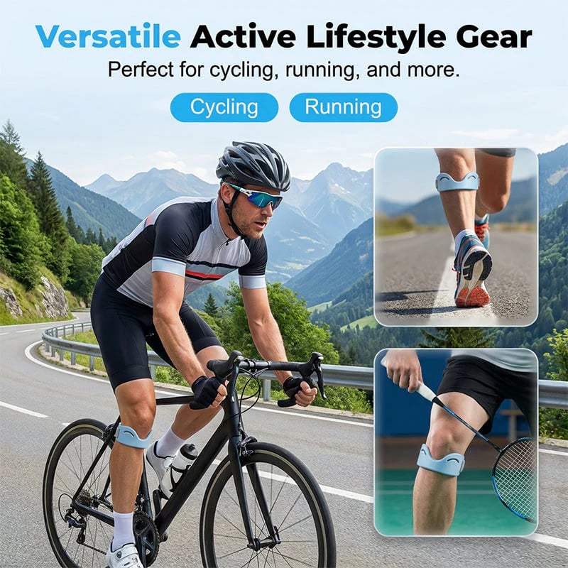 🔥🔥Silicone Knee Patella Strap – Shock-Absorbing & Breathable Support