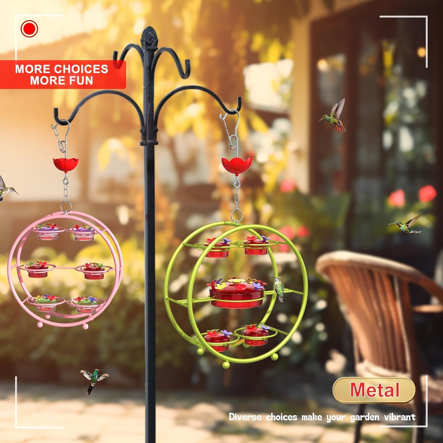💖Pinwheel-Shaped Outdoor Hummingbird Feeder