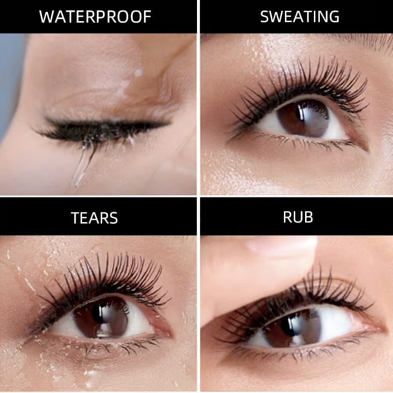 Thin Brush Mascara is waterproof, sweatproof and smudge-proof