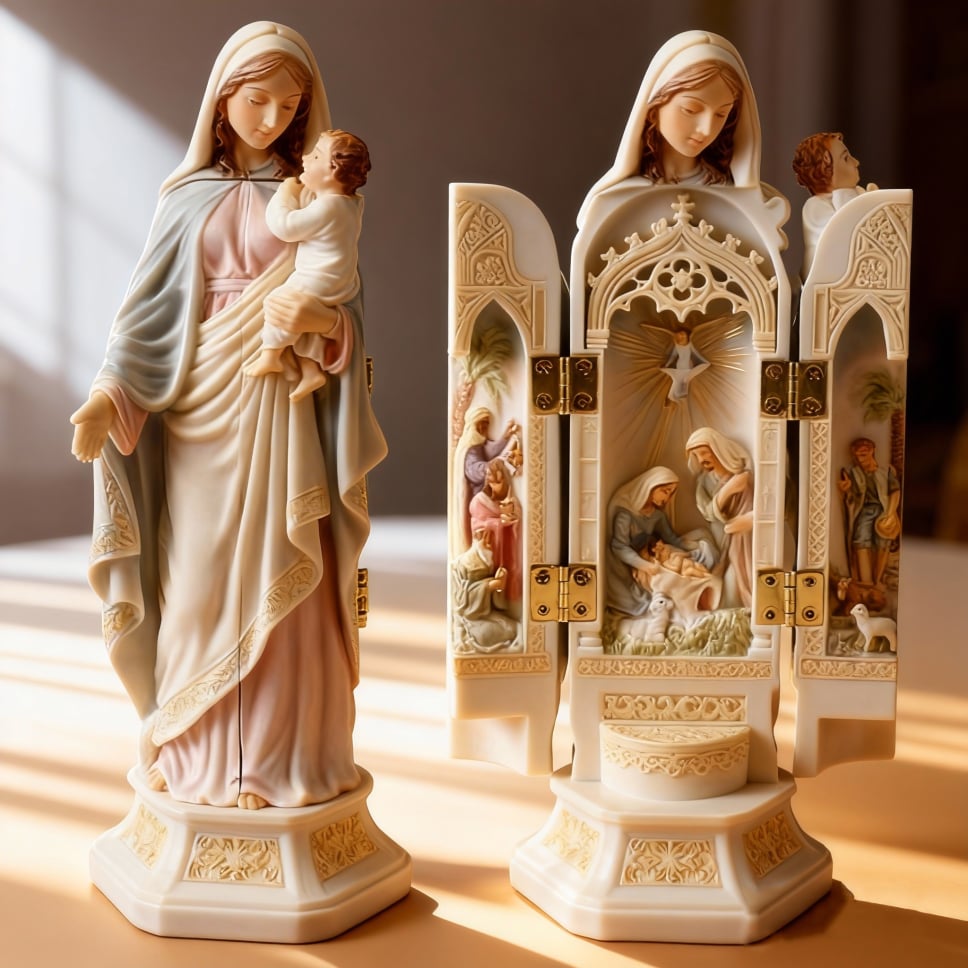 🔥Nativity Triptych Statue