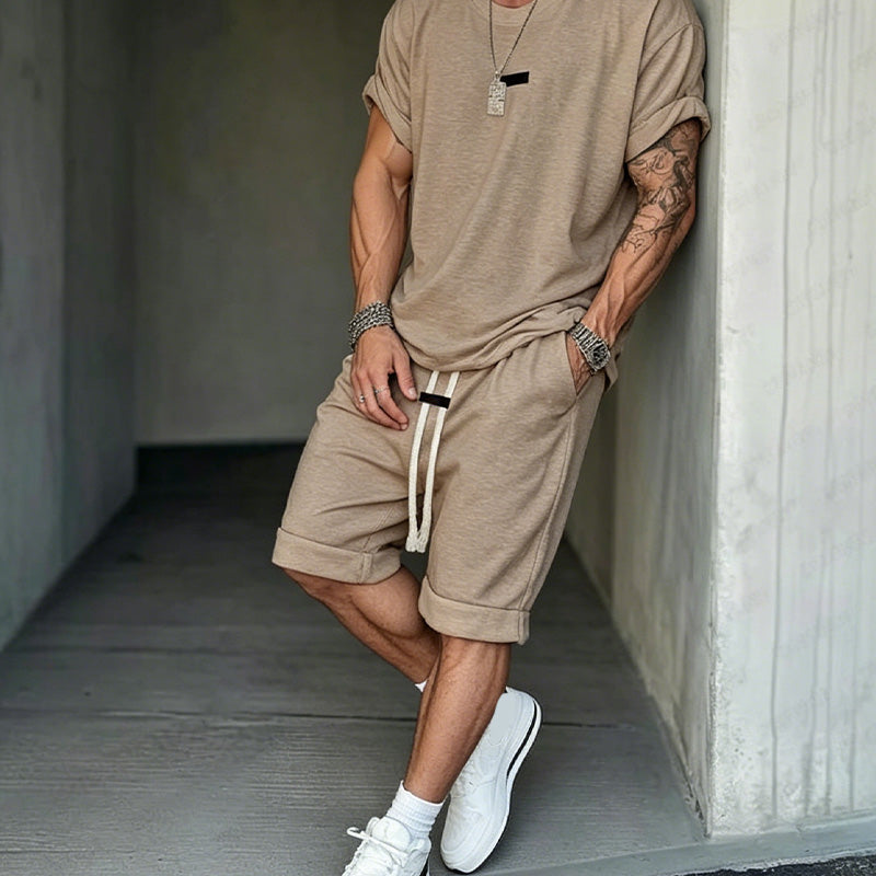 🎁💥Men's Casual T-Shirt & Shorts Set