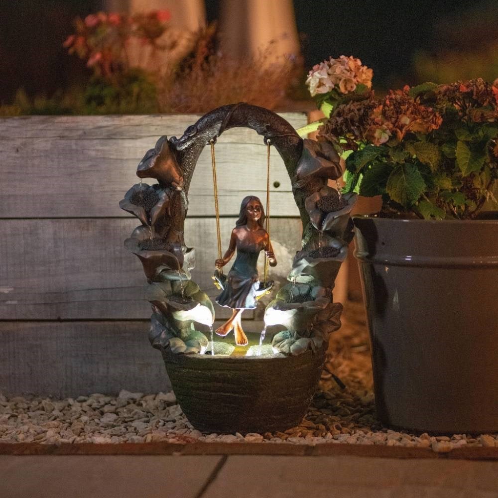 Secret Garden Swing Cascading Water Feature