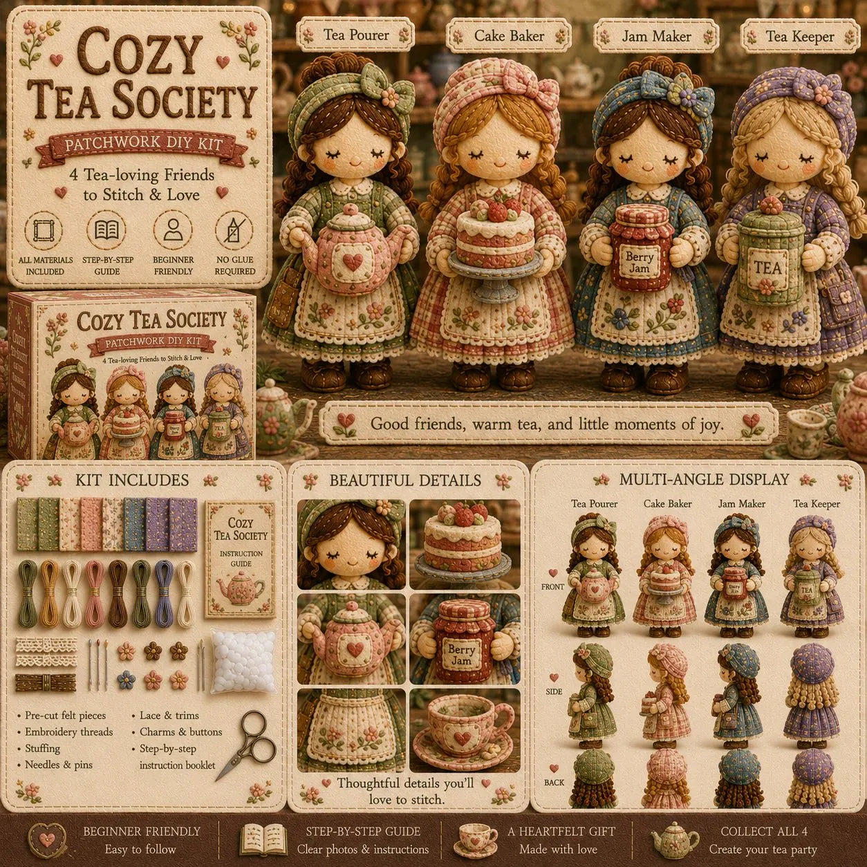 🎁Tiny Worlds Collection – Patchwork DIY Kit Series