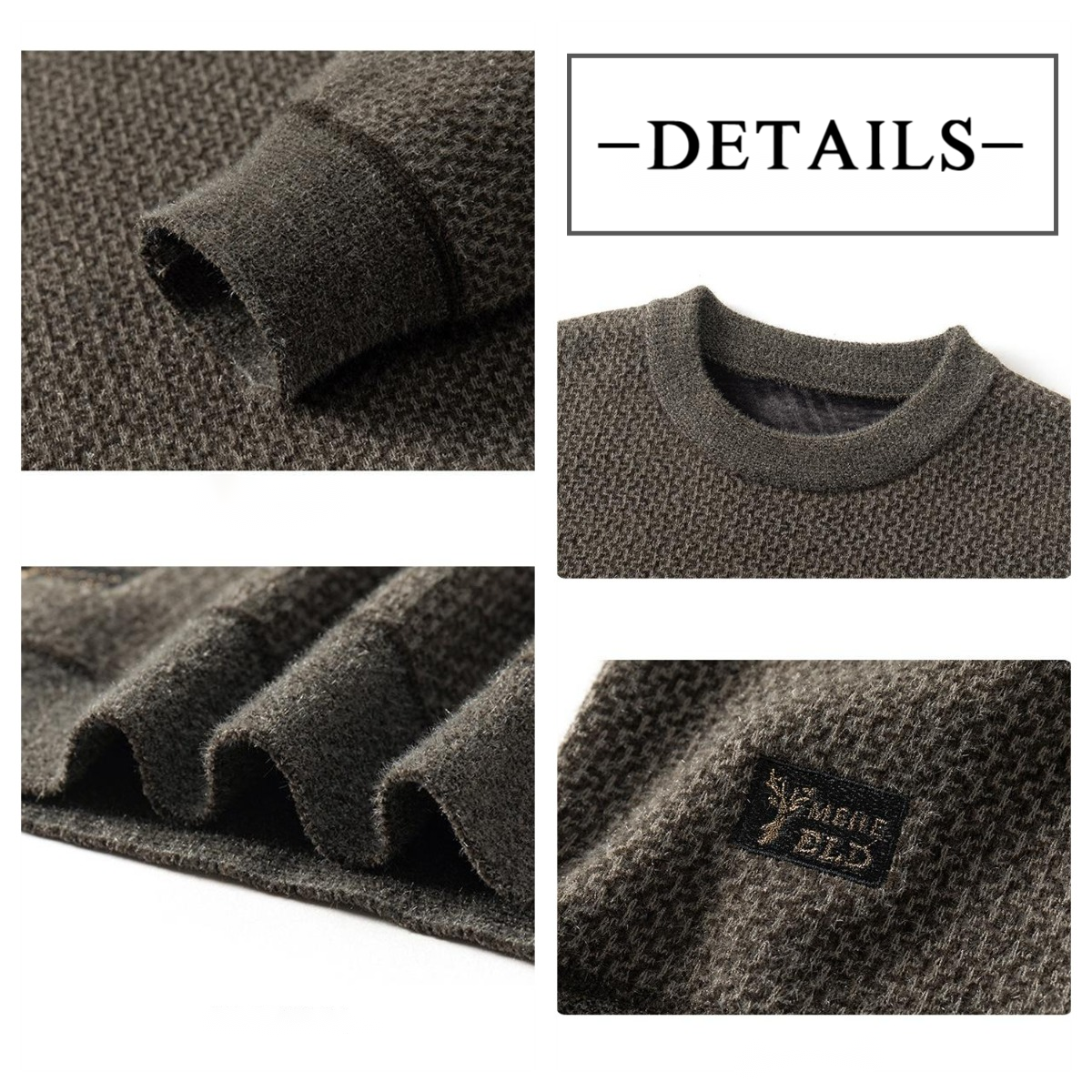 ⏳Men's Warm Cozy Lined Crewneck Top🎁Ideal Gift