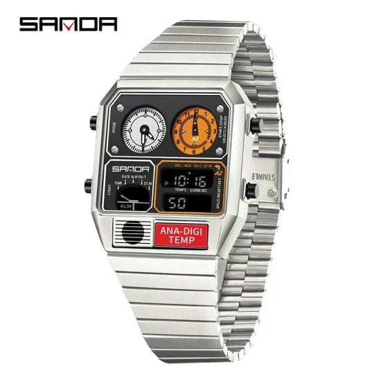 🔥Men's Luxury Sport Wristwatch Quartz Waterproof Digital