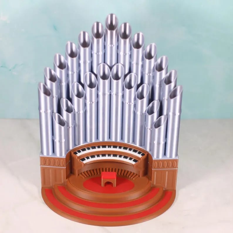 "Pipe Organ Pen & Pencil Holder 🎹🖊️ – Unique Desk Organizer"