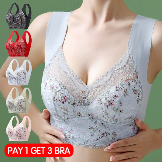 ❤️Plus Size Seamless Push Up Wireless Bra