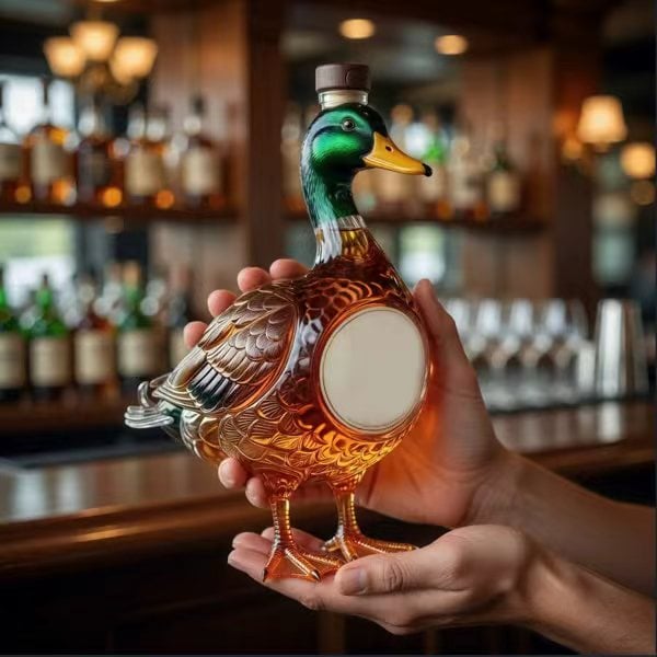 Ducks Unlimited 3D Mallard Bourbon Bottle