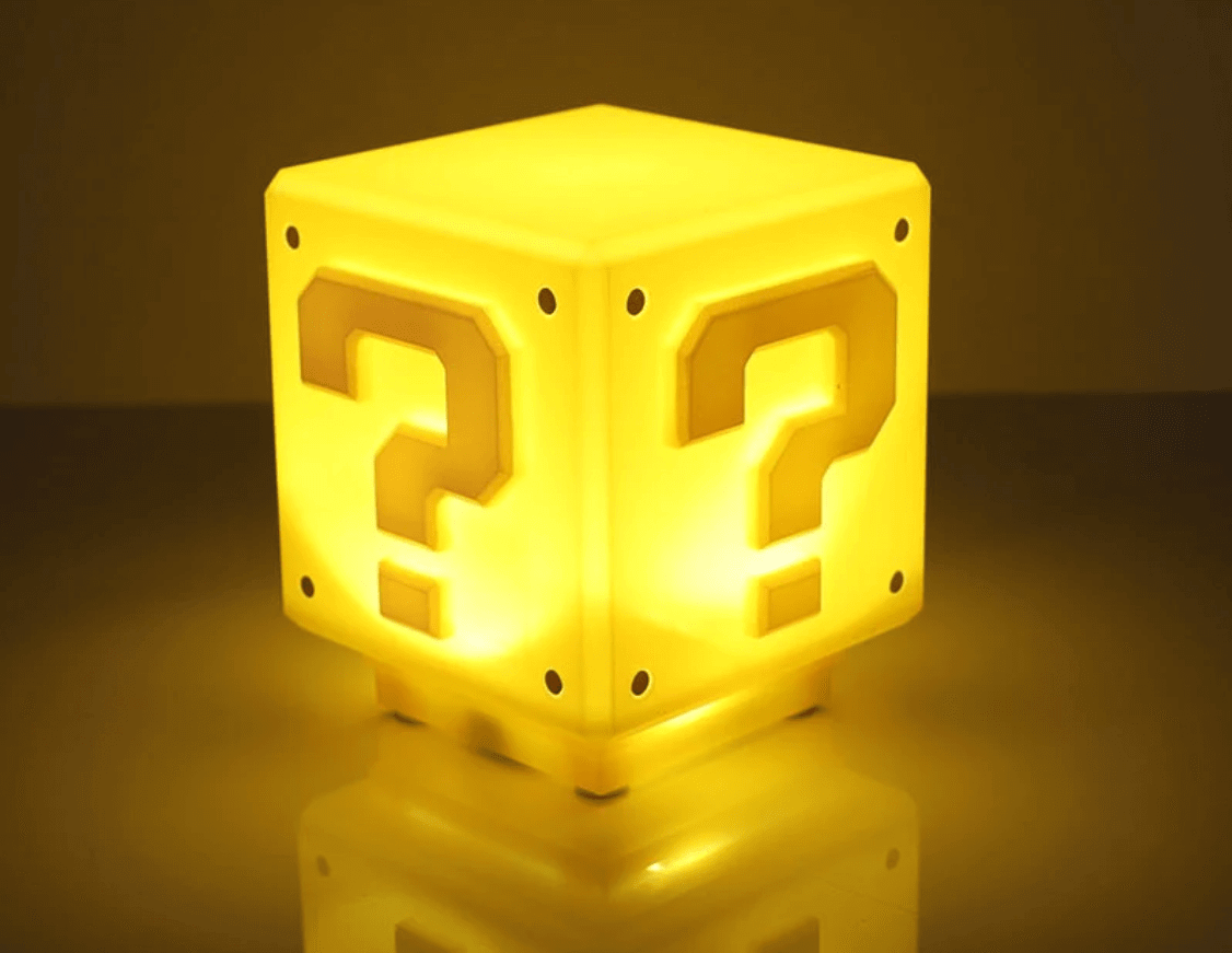 Super Mario Bros LED Question Mark Brick Night Light