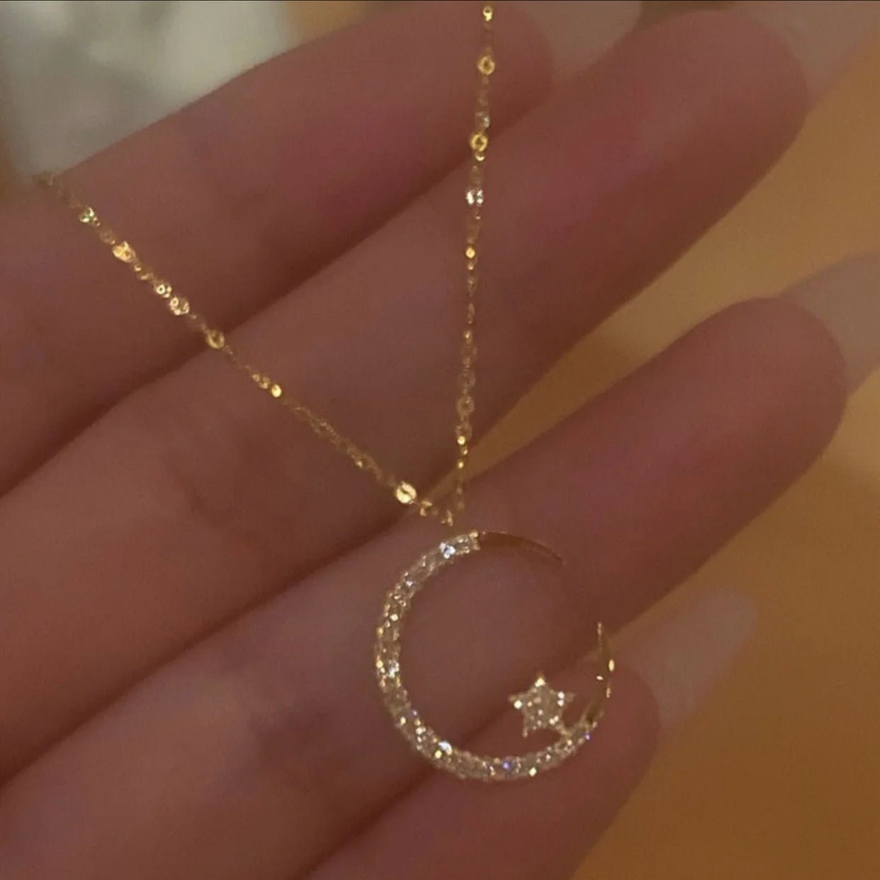 💕 Bright Night: Moon & Star Necklace 🌙