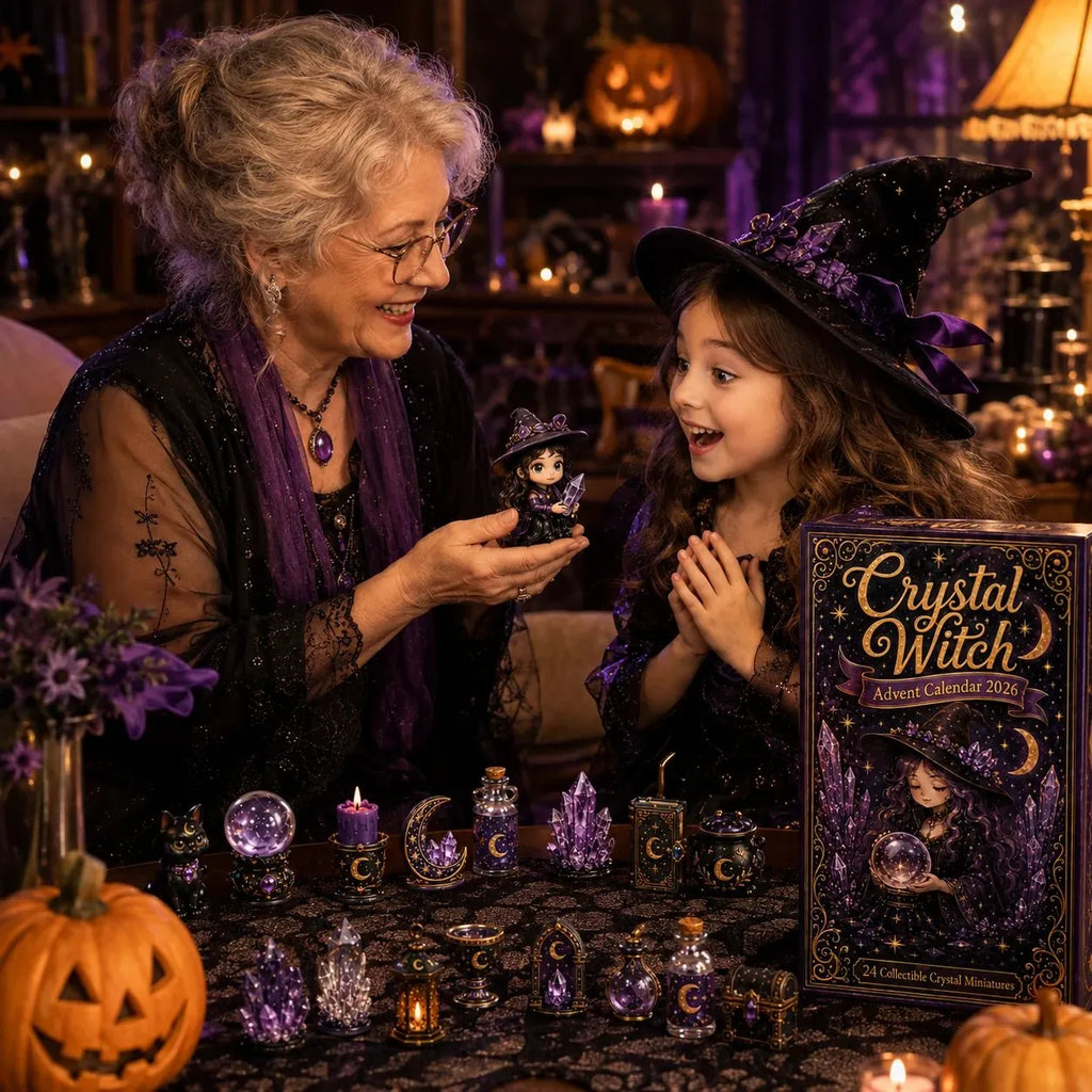 | 24 Tage voller mystischer Miniaturen, kristallinspirierter Überraschungen und zauberhafter Hexen-Fantasie ✨🔮 🔮