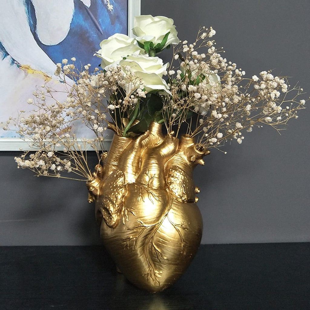 🎃White Heart Irregular Creative Art Vase