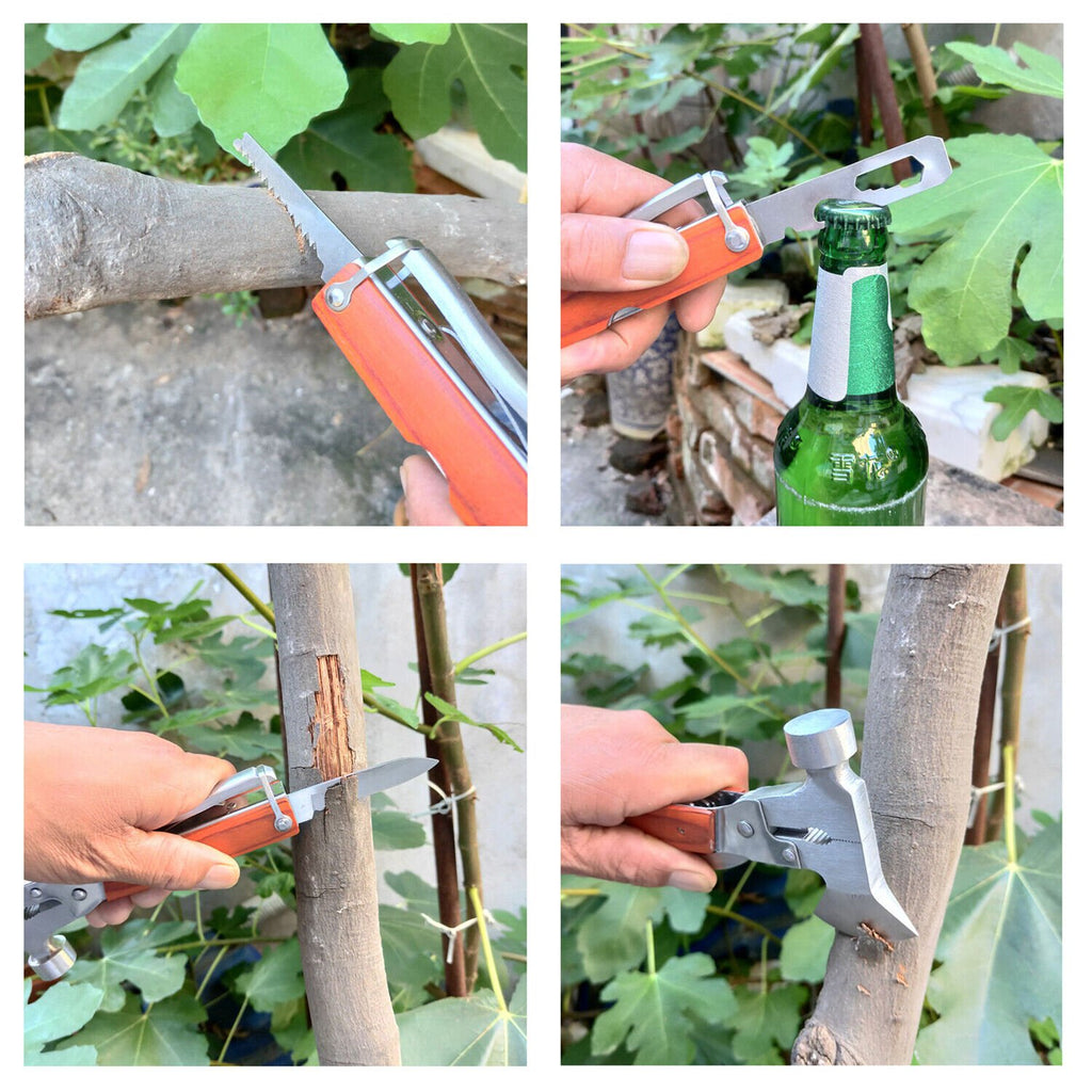 16in-1 Portable Multi-Functional Claw Hammer Tool For Vehicle Household Hiking