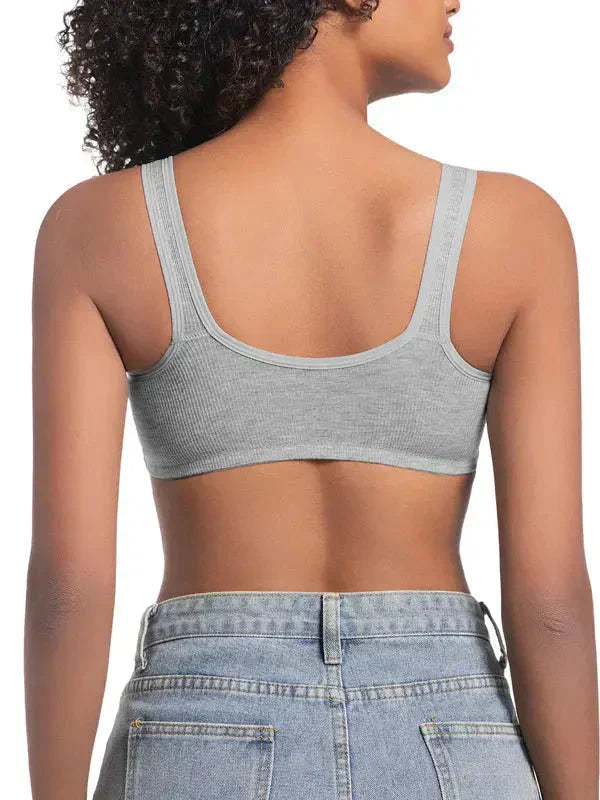 ⏰❤️Adjustable Front Closure Push-Up Bra Wire-Free, Seamless & Side Support for Daily Wear, Spring-Summer Comfort