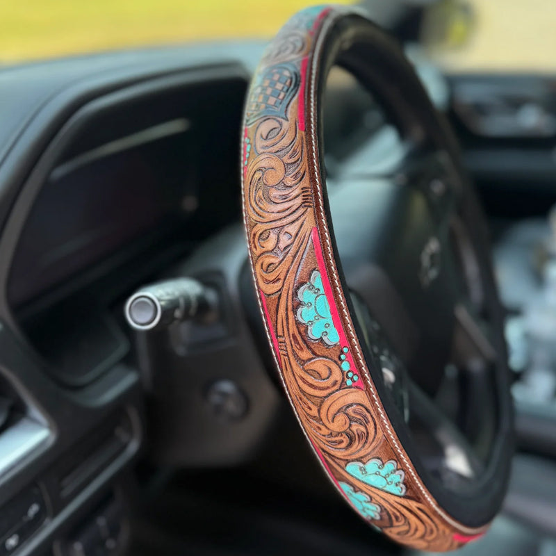 Western Cowboy Steering Wheel Cover
