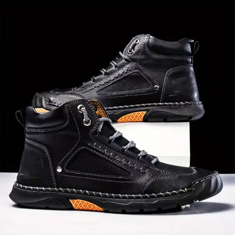 💥Stylish Hand-Stitched Flat Sole Men's Boots💥Ultimate comfort💥