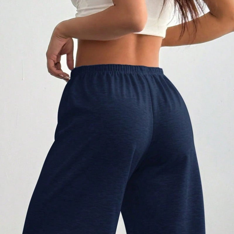 ✨Wijde Joggingbroek voor Dames met Hoge Taille – Comfortabele Sweatpants met Trekkoord voor Thuis en Onderweg