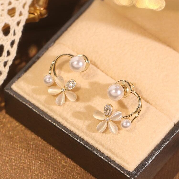 (🌸New Spring)Elegant Flower Stud Earrings
