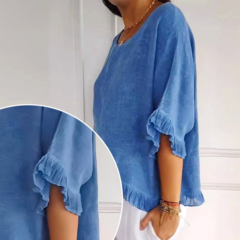 the LIKE linen/cotton Top