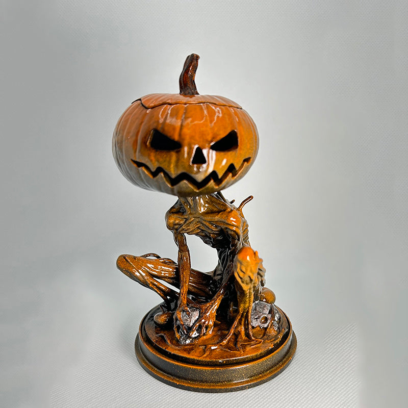 Halloween skellington statue monster