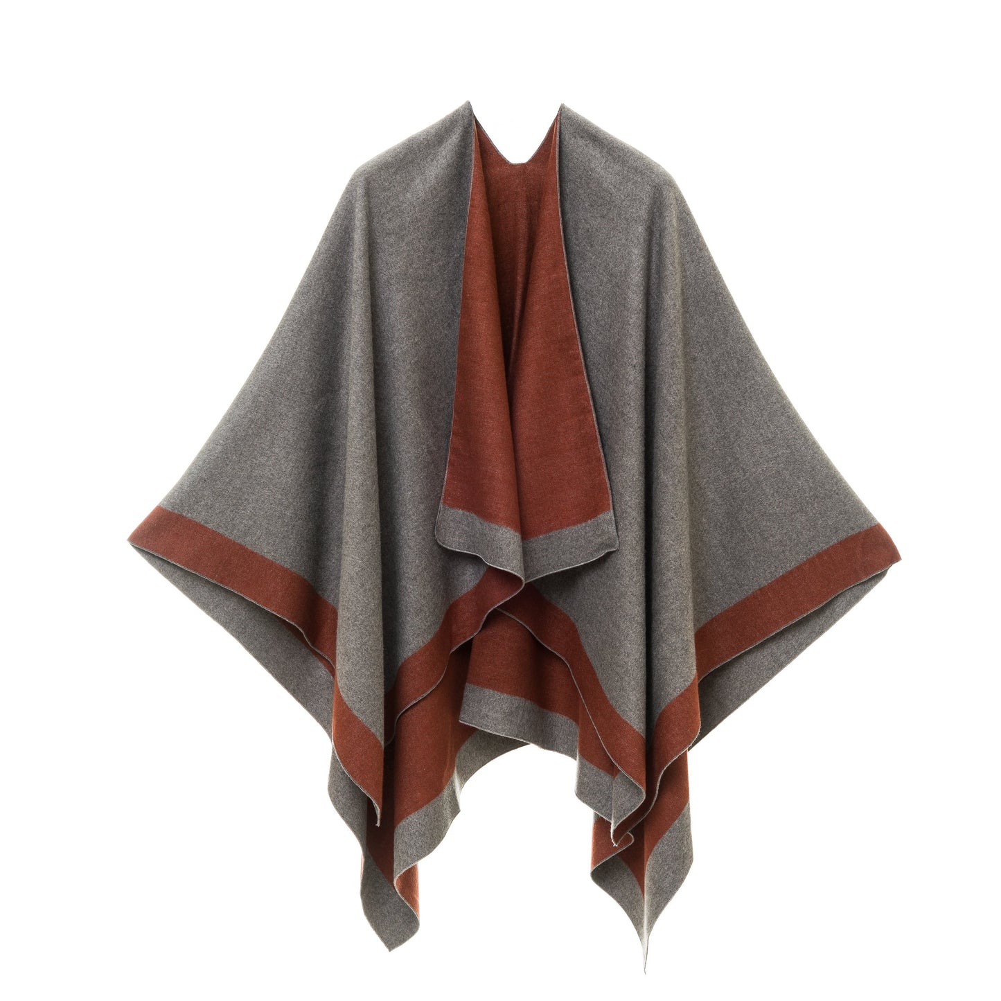 Women's Shawl Wrap Poncho Ruana Cape Cardigan Sweater Open Front