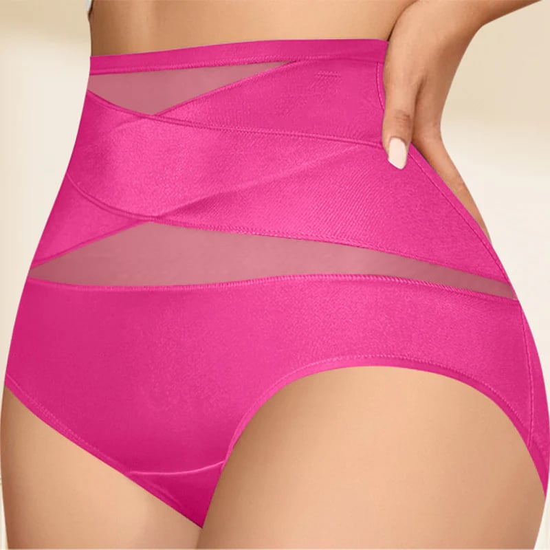🌸Limited-Time Off-Buy 2 Get 1 Packs✨Plus-Size High-Waist Cross Tummy Control Panties
