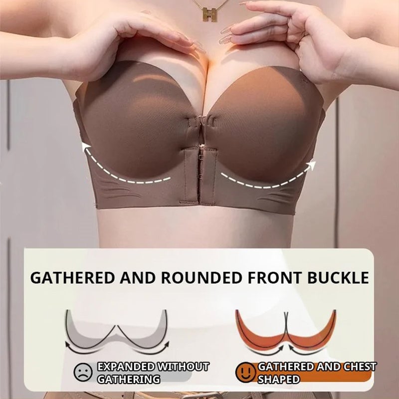 Buy 1 and get 1 for free -Strapless bra with non -slip front closure👙