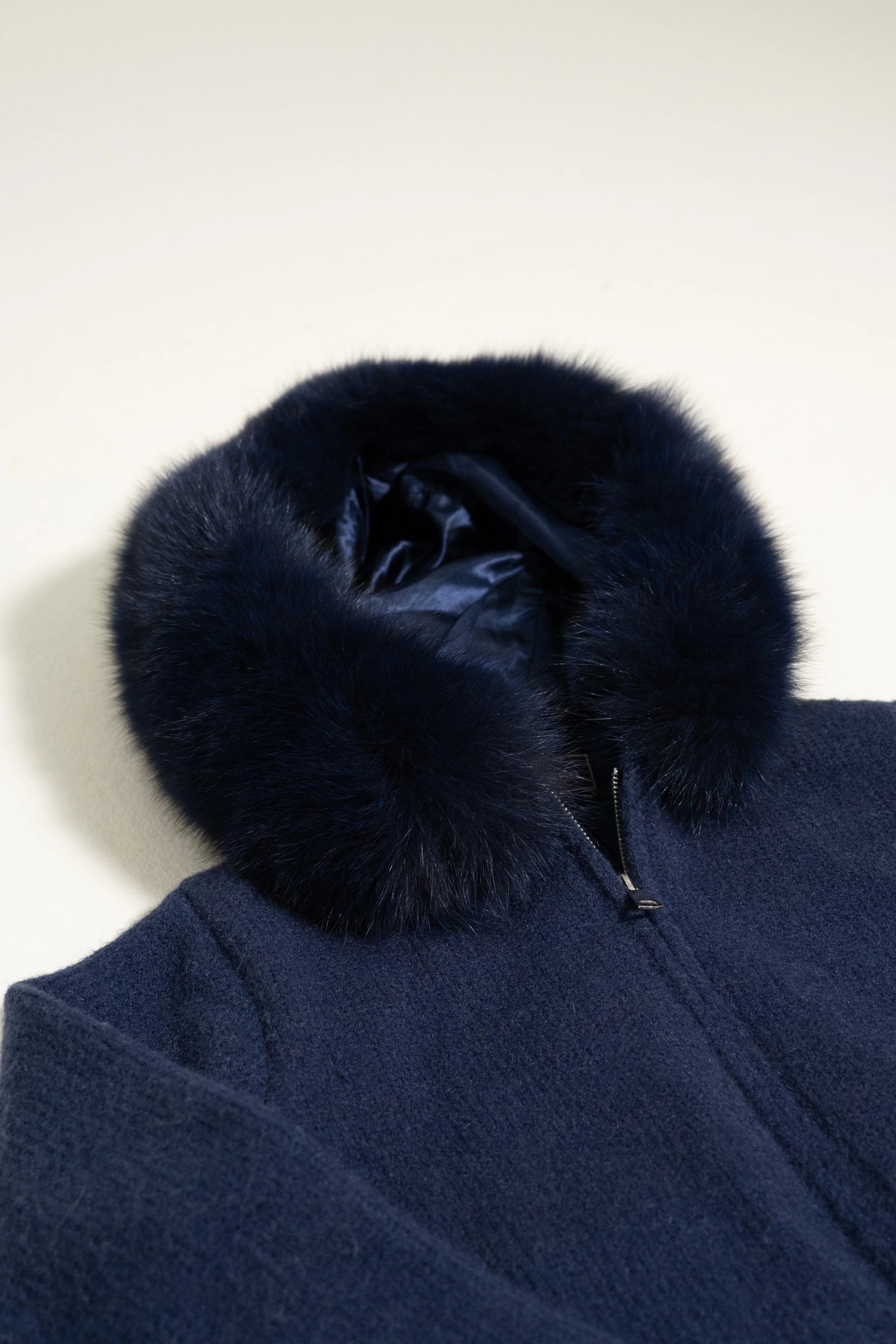 Fur Jacket Satin