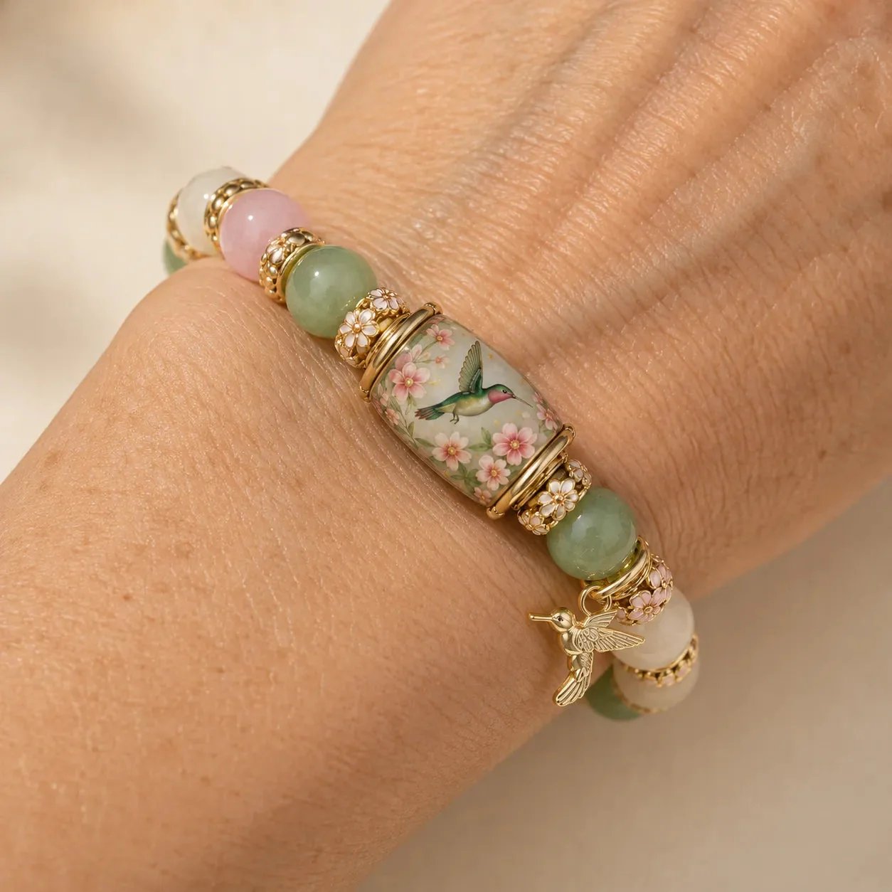 💜Hummingbird Garden Faith Bracelet 🌸