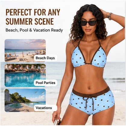 Flirty Polka Dot Bikini Set For Sunny Summer Confidence