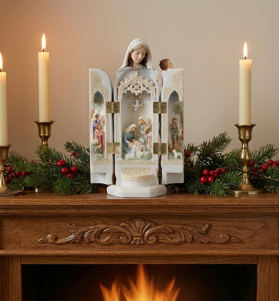 🔥Nativity Triptych Statue