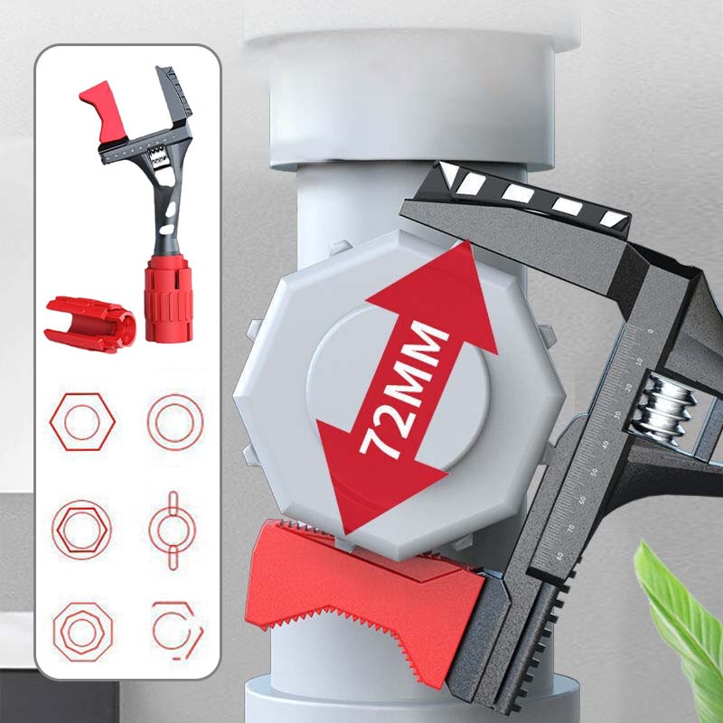 24 in 1 Bathroom Wrench with Large Opening