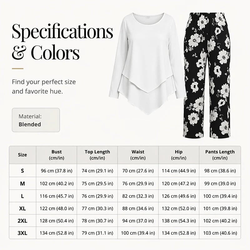 🔥 ! 🌸 Women's Casual Two-piece Set (top and pants) ✨
