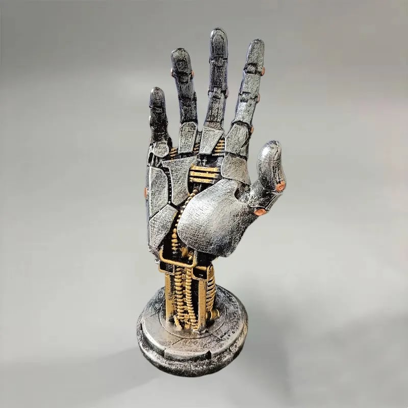 Cyberpunk Mechanical Hand Ornament – Futuristic Style for Your Space!