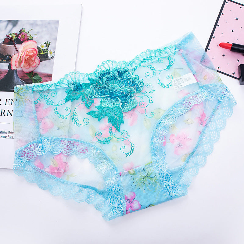 🔥Antibacterial cotton panty with lace embroidery