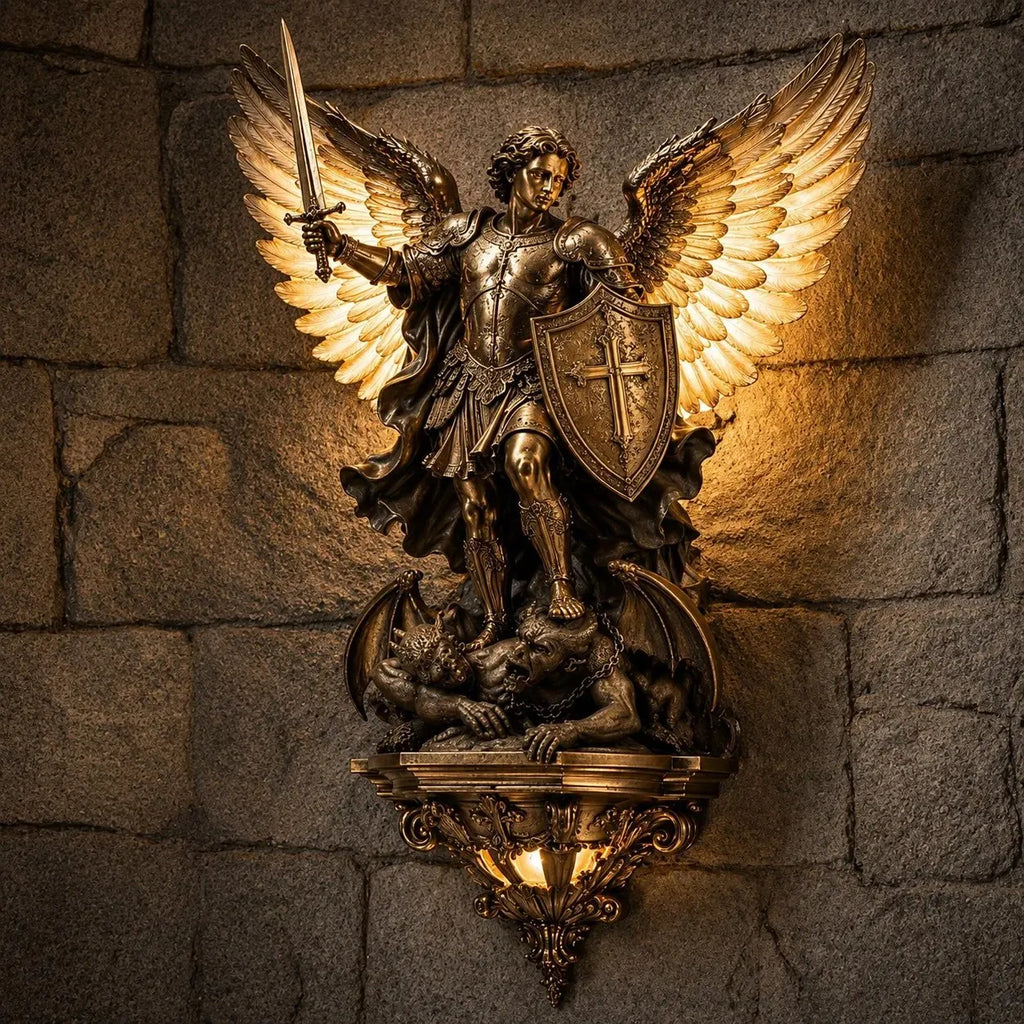 St. Michael Guardian Angel Wall Light✨
