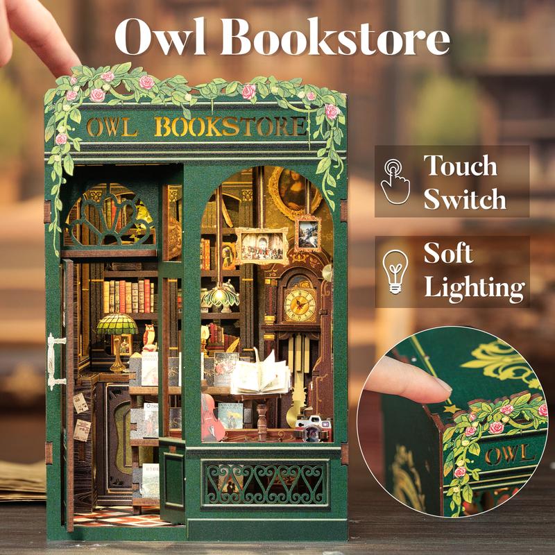Exclusive Offer💥Owl Bookstore DIY Miniature Booknook Wooden Furniture Kit