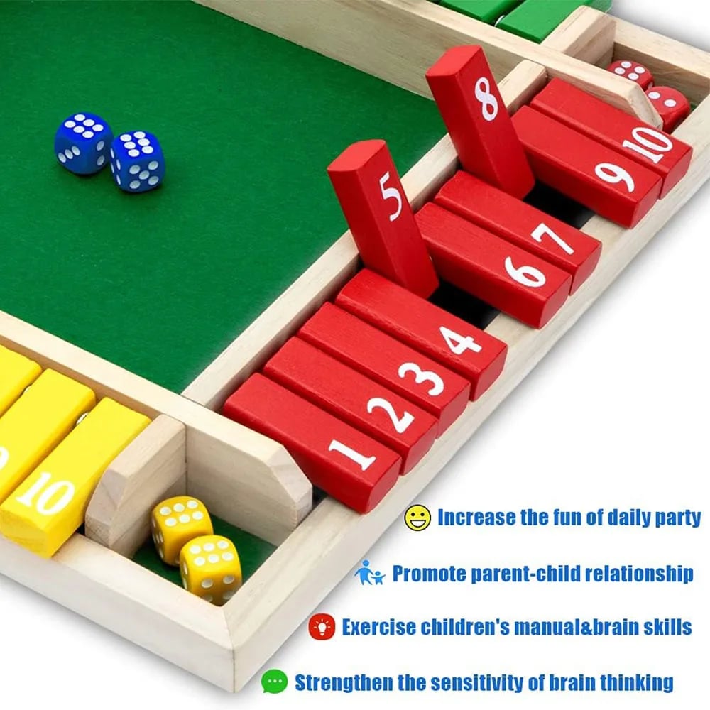 🎉 Best Selling🎁Shut the box-Wooden dice board game