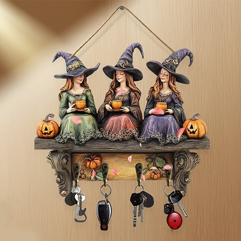 🎃Spellbinding Halloween Witches Wall Decor With Hooks