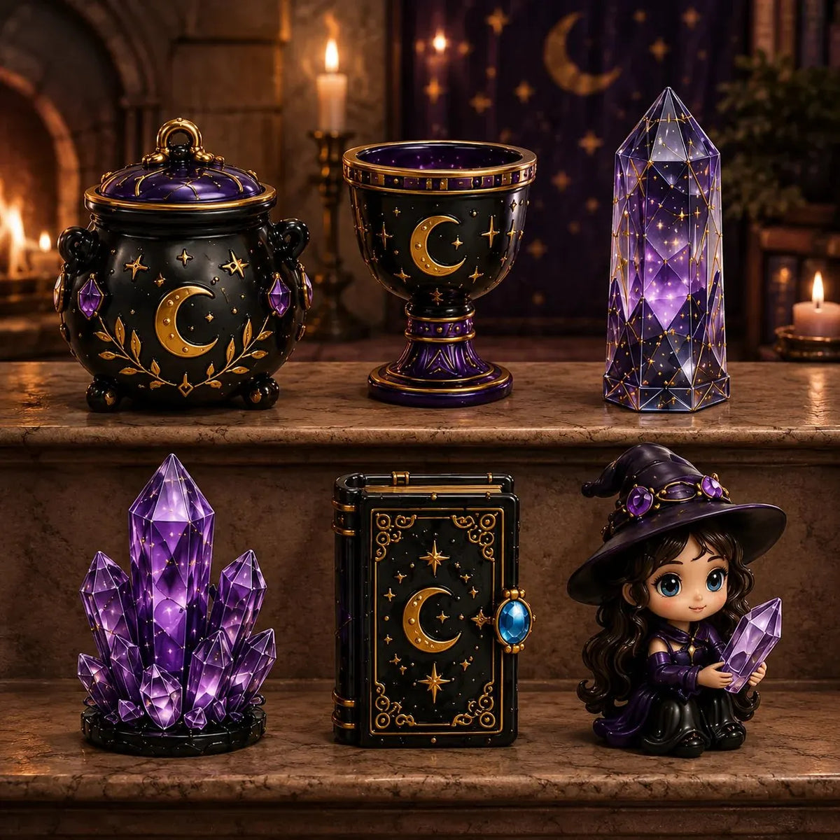 | 24 Tage voller mystischer Miniaturen, kristallinspirierter Überraschungen und zauberhafter Hexen-Fantasie ✨🔮 🔮